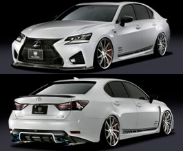 KSPEC Japan SilkBlaze GLANZEN Front Lip and Rear Diffuser for Lexus GSF 4