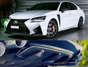 TOMS Racing Aero Spoiler Lip Kit - Producted By Kazuki Nakajima (Carbon Fiber) for Lexus GSF