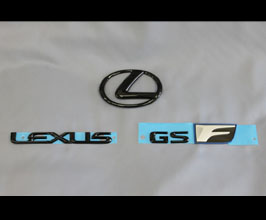 Lems Rear Emblem Set (Black) for Lexus GSF URL10