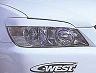 C-West Headlight Eyelids (FRP)