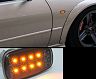 78works LED Side Markers with Flowing Turn Signal (Black Smoke)
