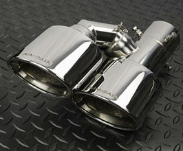 AIMGAIN Staggered Quad Exhaust Tips - Type F Curled Oval for Lexus IS 3 Late