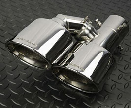 AIMGAIN Staggered Quad Exhaust Tips - Type F Curled Oval for Lexus IS350 / IS300 F Sport