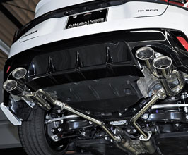 AIMGAIN Loop Exhaust System with Staggered Quad Tips - Type F Curled Oval for Lexus IS350 / IS300 F Sport