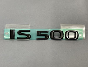 Lems Rear IS500 Emblem (Black) for Lexus IS500