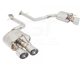 MUSA by GTHAUS GTS Exhaust System with Quad Round Tips (Stainless) for Lexus IS 3