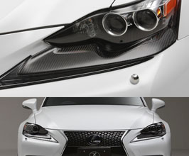 LX-MODE Under HeadLamp Garnishes (Carbon Fiber) for Lexus IS 3