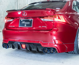 ROWEN Aero Rear Half Spoiler Diffuser (FRP) for Lexus IS 3