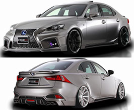 Black Pearl Complete Jewelry Line Neo Half Spoiler Kit (FRP) for Lexus IS350 / IS250 F Sport