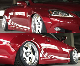 LEXON Exclusive x Rocket Bunny Front 45mm and Rear 70mm Over Fenders (FRP) for Lexus IS350C / IS250C