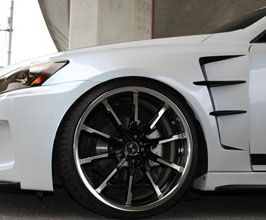 FINAL Konnexion F-06 Series Aero Front 15mm Wide Fenders (FRP) for Lexus IS350 / IS250