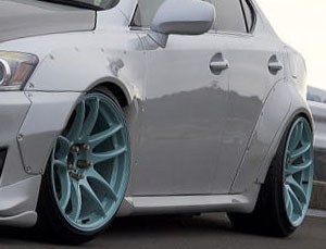 LEXON Rocket Bunny Front and Rear Wide Over Fenders (FRP) for Lexus IS XE20