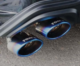 TOMS Racing Barrel Exhaust System with Quad Tips for TOMS Diffuser (Stainless) for Lexus IS XE30 Late