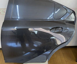 Kazama Auto Rear Door Panels for Racing Glass by CF Lab - Outter Panel (Carbon Fiber) for Lexus IS500 / IS350 / IS300