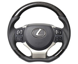 REAL Premium Series Custom Steering Wheel (Leather with Carbon Fiber) for Lexus IS350 / IS300 / IS250