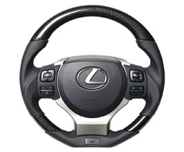 REAL Premium Series Custom Steering Wheel (Leather with Carbon Fiber) for Lexus IS XE30