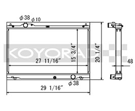 KOYORAD Racing Radiator (Aluminum) for Lexus ISF 2