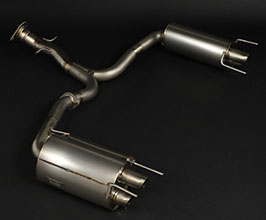 Lems Exhaust Rear Muffler Sections (Titanium) for Lexus ISF 2