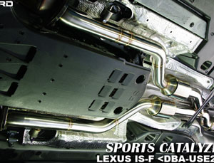 SARD Front Pipes with Secondary Sports Catalyzers (Stainless) for Lexus ISF 2