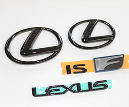 Lems Emblems - Front and Rear (Black) for Lexus ISF 2