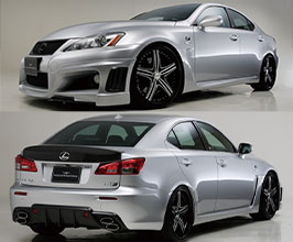 WALD Sports Line Black Bison Edition Half Spoiler Kit (FRP with Carbon Fiber) for Lexus ISF 2