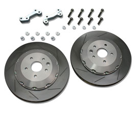 Border Racing Axefette RCF Caliper Mounting Kit with Biot 3-Piece Rotors - Rear 365mm for Lexus ISF USE20