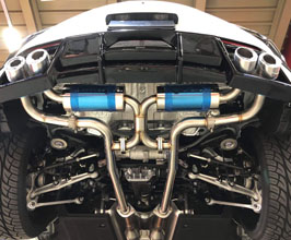 LEXON L:Exhaust Silent Power Exhaust System with Valves and Quad Tips (Stainless) for Lexus LC500 / LC500h