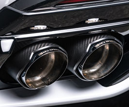 Mz Speed Prussian Blue Muffler Cutter Quad Exhaust Tips (Carbon Fiber) for Lexus LC 1