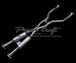 Power Craft X-Pipes with Sub-Silencers (Stainless) for Lexus LC500