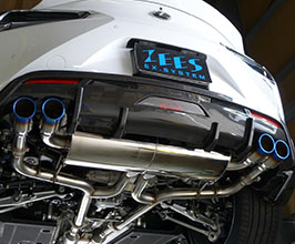 ZEES Exhaust System with EX Valve Control and Quad Ti Tips (Stainless) for Lexus LC500 Convertible