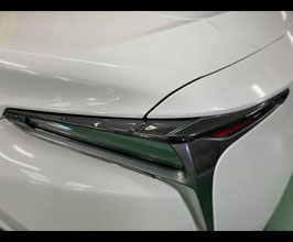 Carbon Addict Rear Tail Lamp Spoilers (Dry Carbon Fiber) for Lexus LC500 / LC500h