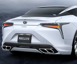 Modellista Aero Rear Half Spoiler with Muffler Trim (PPE) for Lexus LC500