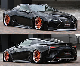 Job Design Guns Style Stance Generation Aero Spoiler Lip Kit (FRP) for Lexus LC 1