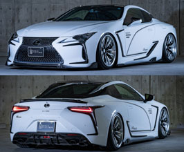 ROWEN Aero Under Spoiler Kit with Trunk Spoiler and Extension Trim for Lexus LC 1