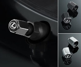 Lexus JDM Factory Option Valve Caps (Black) for Lexus LC 1