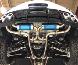 LEXON L:Exhaust Silent Power Exhaust System with Valves and Quad Tips (Stainless) for Lexus LC Z100