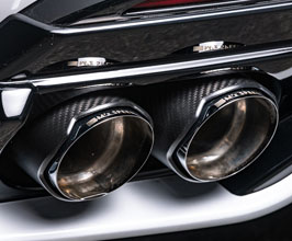 Mz Speed Prussian Blue Muffler Cutter Quad Exhaust Tips (Carbon Fiber) for Lexus LC Z100