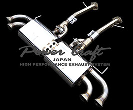 Power Craft Hybrid Exhaust Muffler System with Valves (Stainless) for Lexus LC Z100