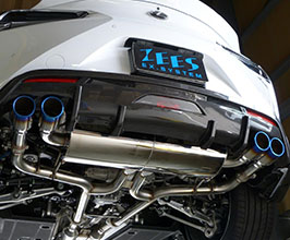 ZEES Exhaust System with EX Valve Control and Quad Ti Tips (Stainless) for Lexus LC Z100