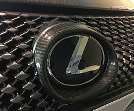 Carbon Addict Front Emblem Surround (Dry Carbon Fiber) for Lexus LC Z100