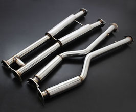 Sense Brand Stealth Bottom-Raising Front and Mid H-Pipes - Super Sound Ver (Stainless) for Lexus LS 4 Early