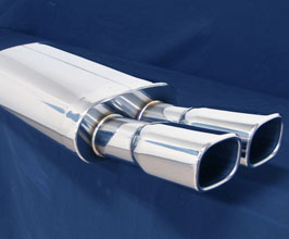 ZEES Rear Section Exhaust System with Eu Quad Tips for Lexus LS 4 Early