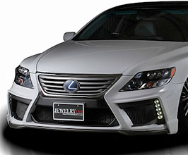 Black Pearl Complete Jewelry Line Diamond Series Front Bumper (FRP) for Lexus LS 4 Early