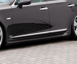 Mz Speed Prussian Blue Side Steps (FRP) for Lexus LS600h / LS460