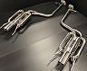 Suruga Speed PFS Twin Loop Sound Muffler Exhaust System (Stainless) for Lexus LS600hL / LS460