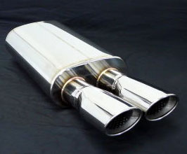 ZEES Rear Section Exhaust System with Veldish Quad Tips for Lexus LS600h / LS460