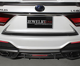 Black Pearl Complete Jewelry Line Diamond Sport Series Rear Trunk Garnish (FRP) for Lexus LS 4 Late