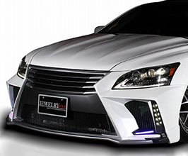 Black Pearl Complete Jewelry Line Diamond Sport Series Front Bumper (FRP) for Lexus LS 4 Late