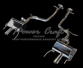 Power Craft Hybrid Exhaust Muffler System with Valves (Stainless) for Lexus LS 5