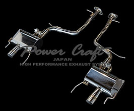 Power Craft Hybrid Exhaust Muffler System with Valves (Stainless) for Lexus LS500